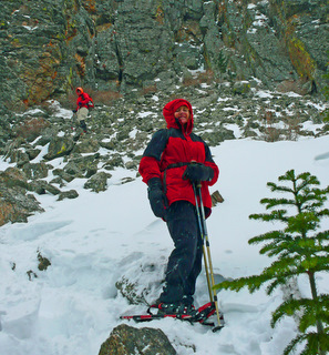 snowshoeing